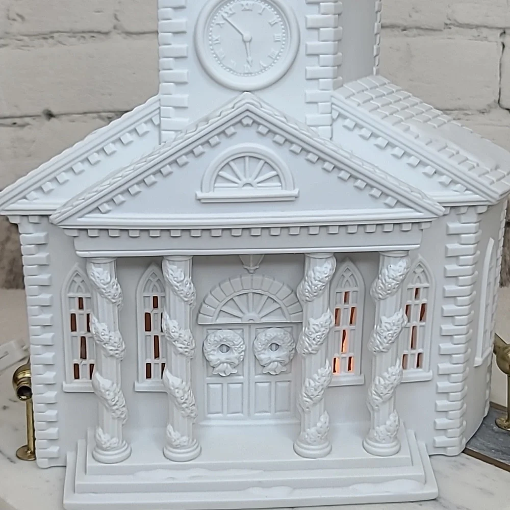 Department 56 Vtg Holiday Winter Silhouette Porcelain 